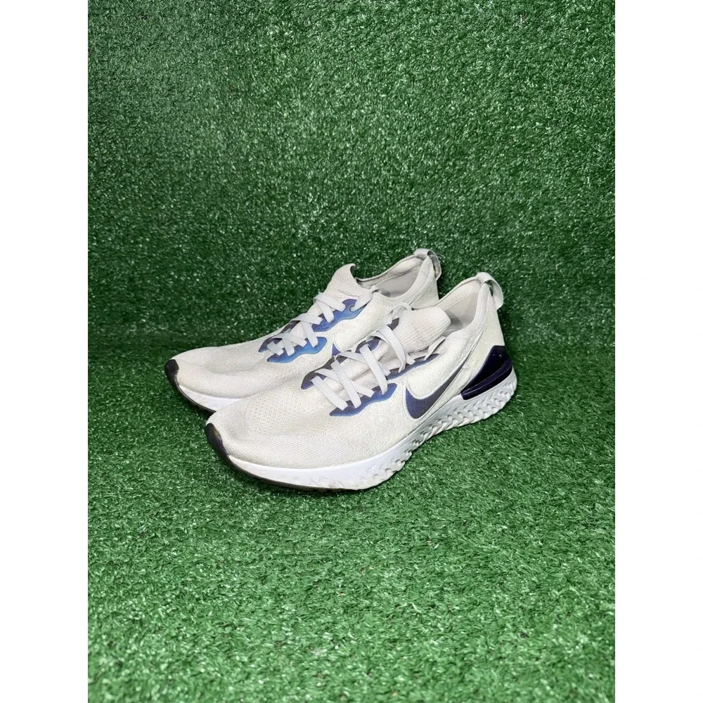 Nike Epic React Mens Size 10 Grey Purple Running Shoes Comfort‎ Walking Sneakers
